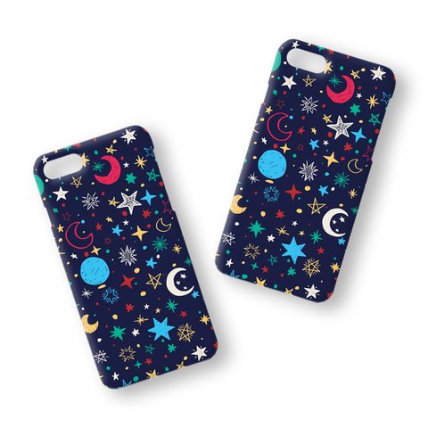 【特集掲載】Star Moon＊colorful　スマホケース iPhoneXR 11 Max XS X 8 8Plus 7 7Plus XperiaXZ3 / XperiaAce Xperia1