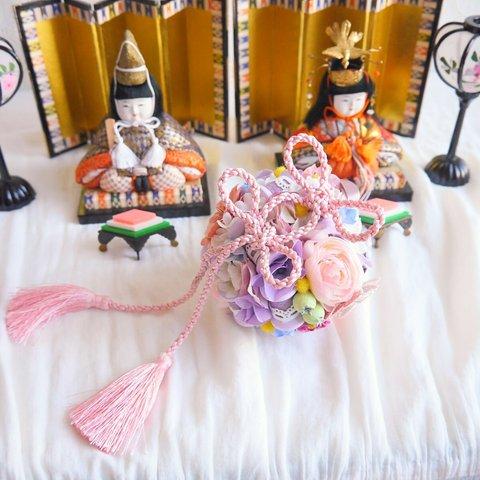 Ball bouquet ***bobbin  HINAMATSURI lavender