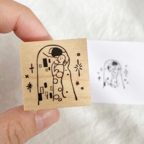 キラリ絵画なはんこ　ワンポイント　手帳　スタンプ