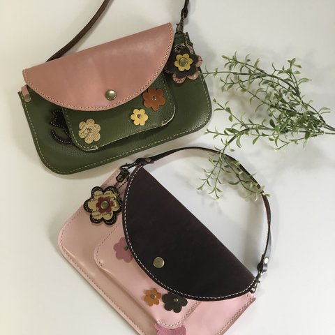 【SOLDOUT】ume様オーダー品＊ Flower & ニャンコのバックinバック