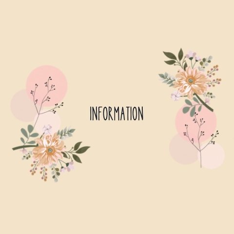 information  ご購入前にお読み下さい