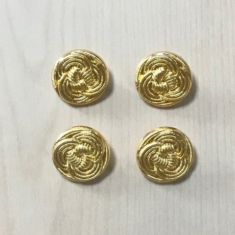 ●15㎜● ANTIQUE GOLD BUTTON CABOCHONS PARTS