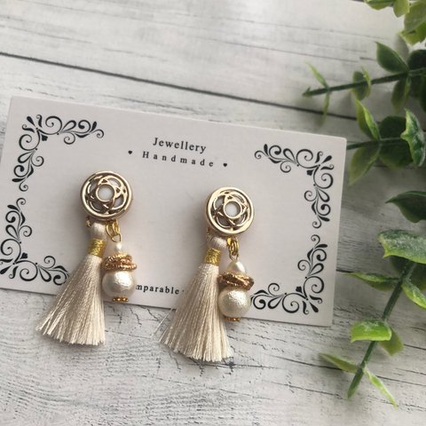 2way🌼White tassel🤍