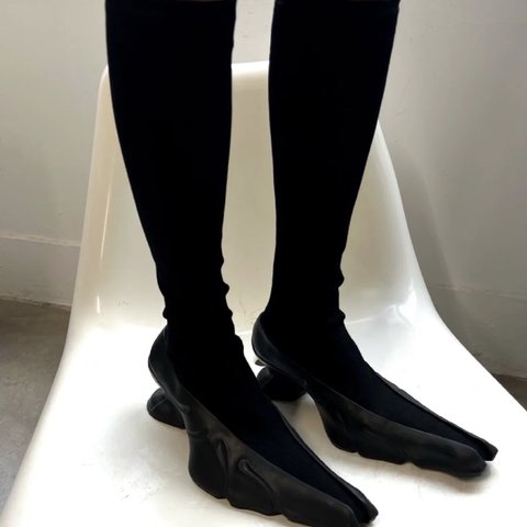 【受注生産】BHIVE  CORAL  BOOTS  BLACKサイズ:22.5、23、23.5、24、24.5、25 ほかのサイズ要相談