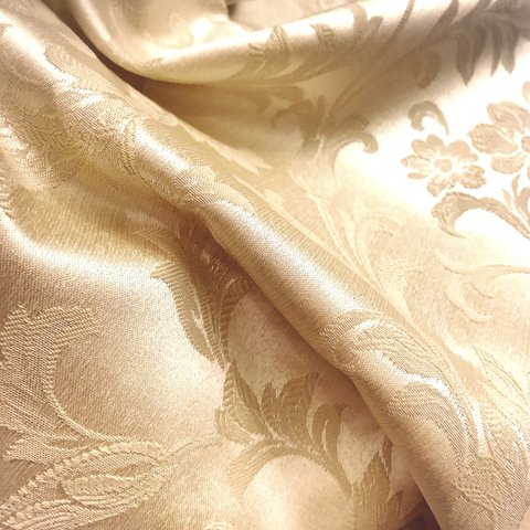 再販【B4up cycle ♻️ fabric 】 champagne beige flower 約257×364㍉