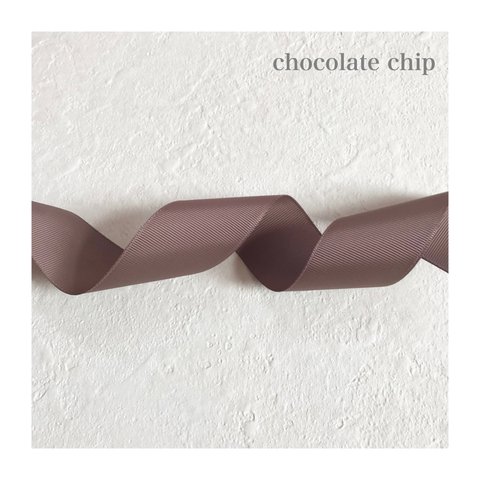 chocolate chip グログランリボン38mm×8m