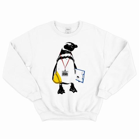[カジュアルスウェット] STAFF Penguin / white