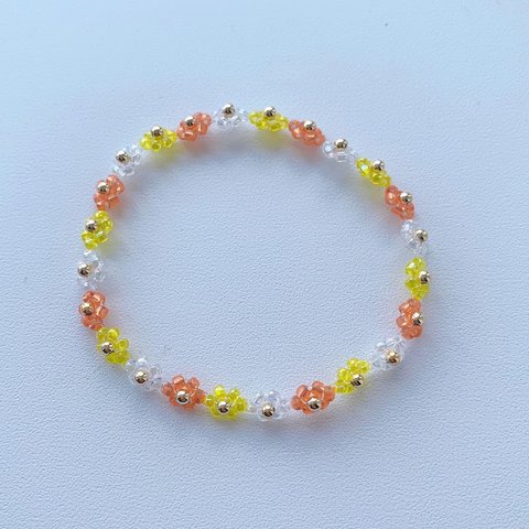 🌼ｺﾞﾑﾌﾞﾚｽﾚｯﾄ…orange🌼