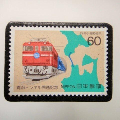 日本 　鉄道 切手ブローチ 3937