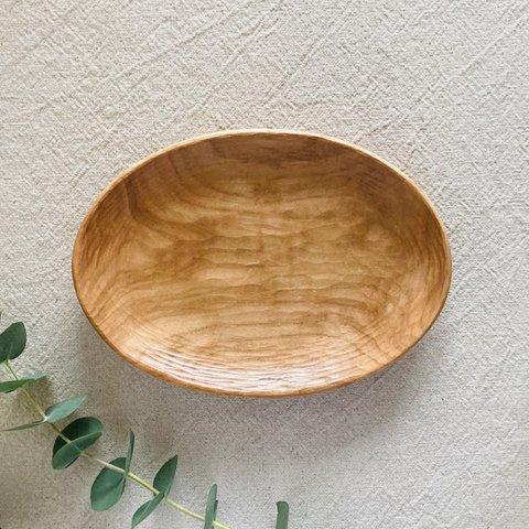 木のオーバル皿（ヤマザクラ）#OD-YZ-02