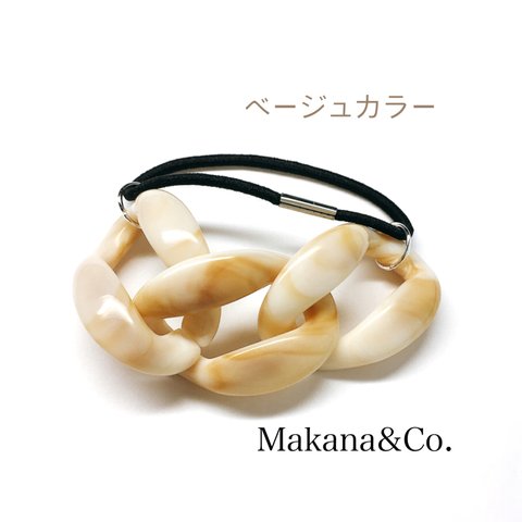 beige hair accessory