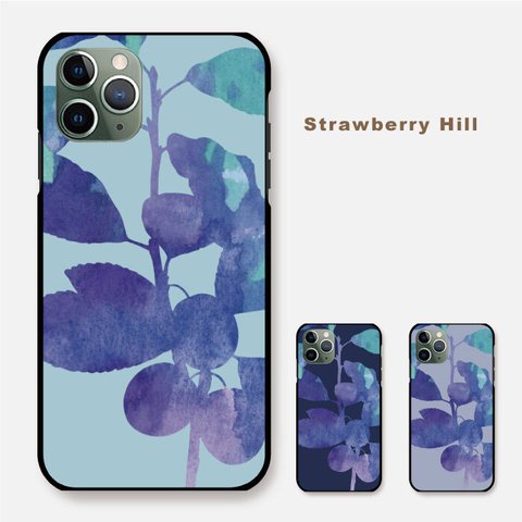 植物 の シルエット 水彩 スマホケース グーグルピクセル アローズ 樹脂  あいふぉん スマホカバー けいたいカバー