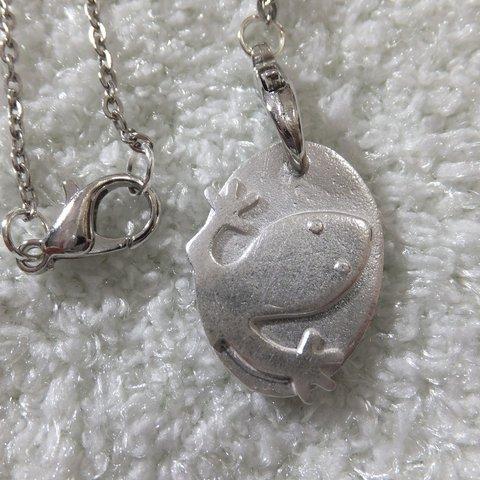 シルバーアクセサリー★銀粘土925★ホイッスル（ゲッコー・ヤモリ）★317