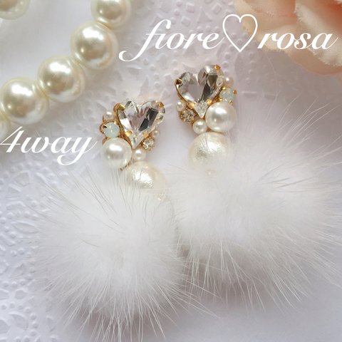 jewelry heart fur4way♡クリスタル