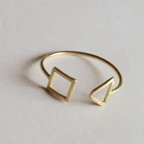 triangle ,square ring k18
