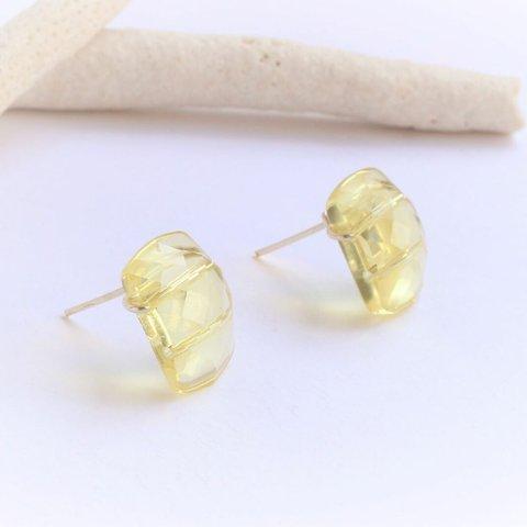 Lemon　レクタングル　Wire　ピアス／イヤリング