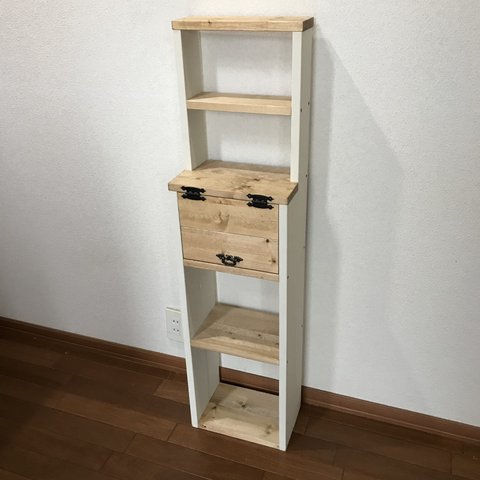 SLIM：display　shelf　cabinet WB　ｈ112 上段飾り棚付きキャビネット