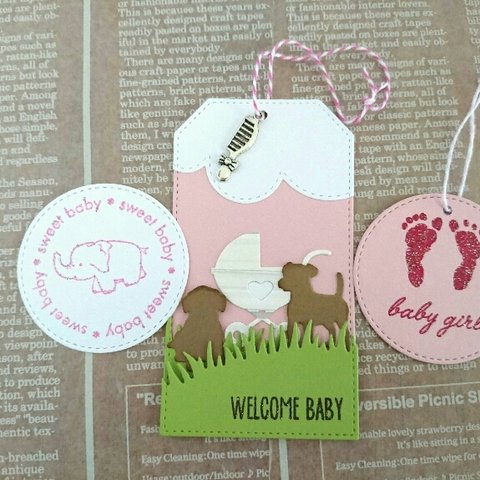 【送料無料】Gift Tag～Baby Girl～