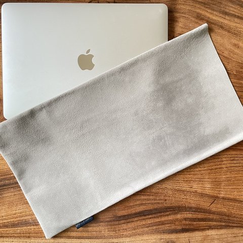 閉店セール☆MacBook Air専用・パールグレイレザーケース/レザードキュメントケース