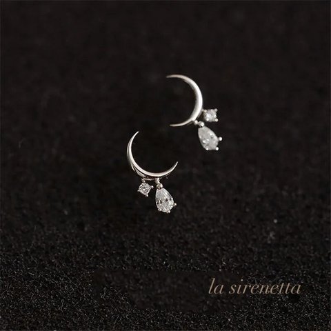 受注製作 ＊ moon drop pierce