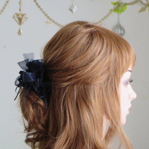 揺れるヘアアクセサリー♡ふわふわオーガンジーヘアゴム3026