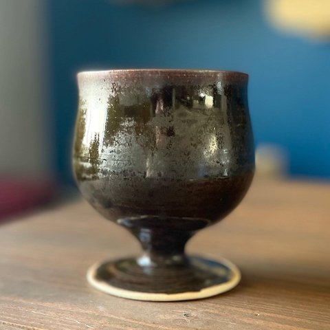 チューリップ型陶器製ビアグラス