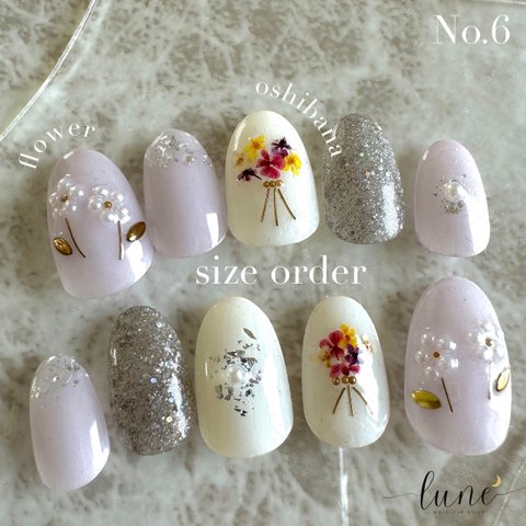 【No.6】pearl flower × oshibana ♡