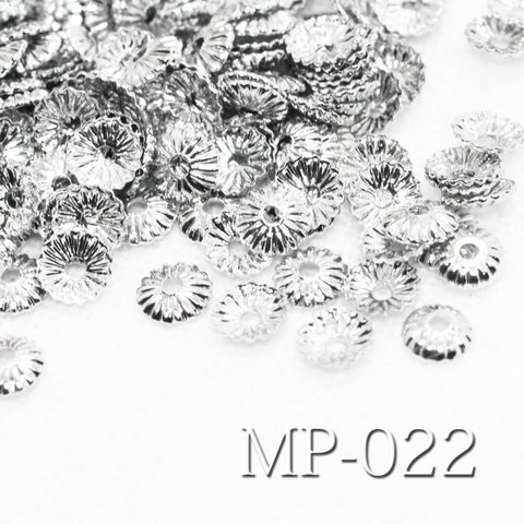 約40個《MP-022》小さい浅めな4.2mmキャップ（銀色）