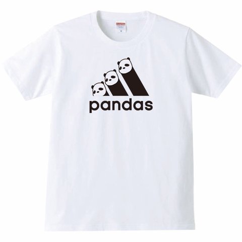 【送料無料】【新品】pandas パンダス Tシャツ 白 メンズ サイズ プレゼント