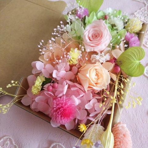  .:*: パステル千日紅花🌼プリザーブドフラワー花材アソートBOX