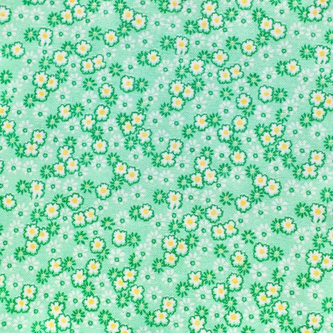 USAファブリック　Nana Mae VI Tiny Daisies Green