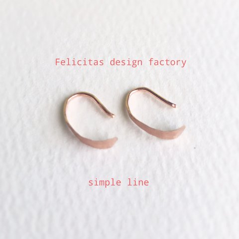 14kgf pink gold： beans 豆  pierce