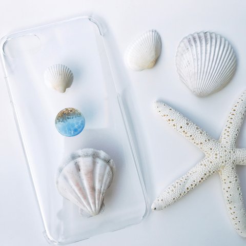 貝殻と海のiPhoneケース