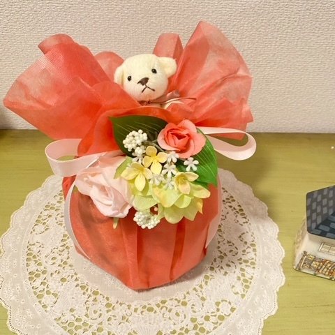 おむつケーキ　mini 　red　 出産のお祝いに！