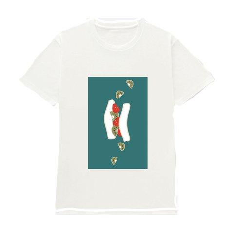 こぼれるフルーツサンドTシャツ