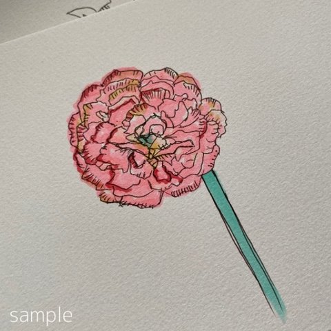 お花 イラスト 手書き