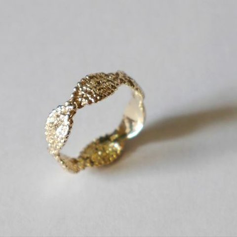 再販★lace ring(K10YG)★レース★リング