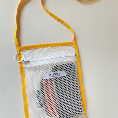 bag-A/W  《【yellow】》夏にピッタリ　メッシュのサコッシュ