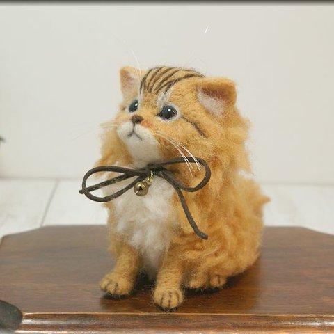 羊毛フェルト　猫　チンチラゴールデンちゃん　ねこ　ネコ　子猫