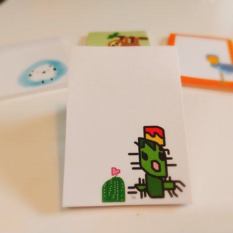 付箋　サボテン🌵