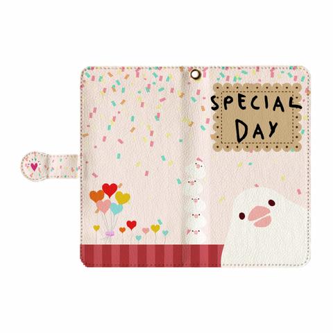 汎用スマホ手帳型ケース（L）「SPECIAL　DAY」