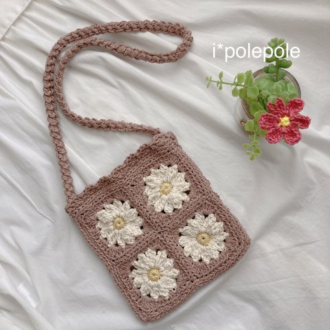 【受注制作】お花のベビーポシェット🌸　キッズポシェット　ベビーショルダー　キッズショルダー