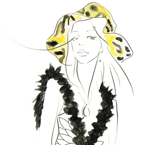 【原画】illustration_jungle LEOPARD hat