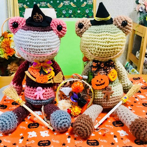 ハロウィン🎃カエルちゃん🐸とミニカレイドフレーム👻