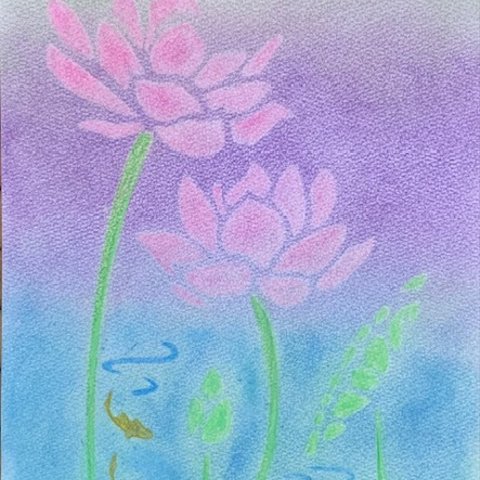 蓮の花と金色の魚～原画～