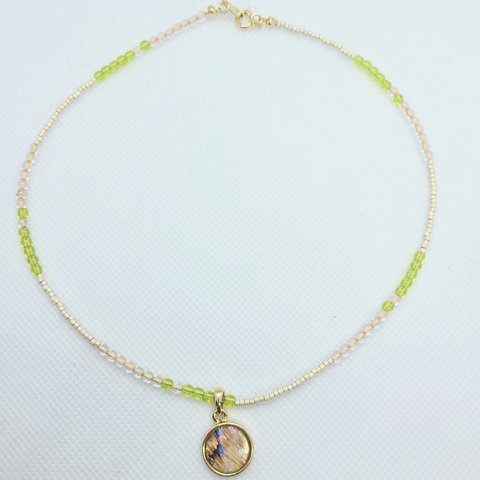 green×beige ◇爽やかクリアビーズ◇