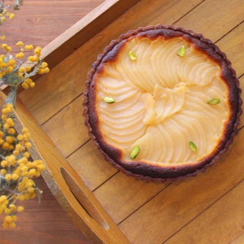 ＊minne mag 掲載＊ tarte  poire ＊  洋梨のタルト