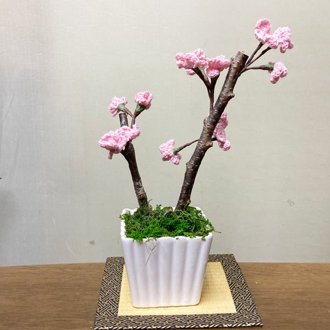 桜盆栽 造花 フェイクフラワー