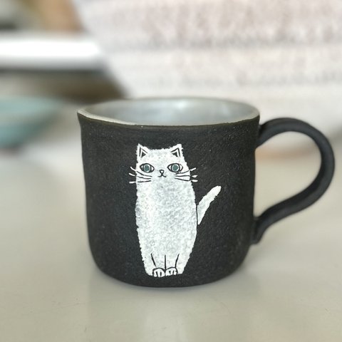 猫のマグカップ　コーヒーカップ