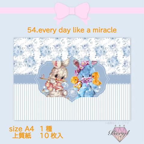 ラッピングペーパー【54.every day like a miracle】